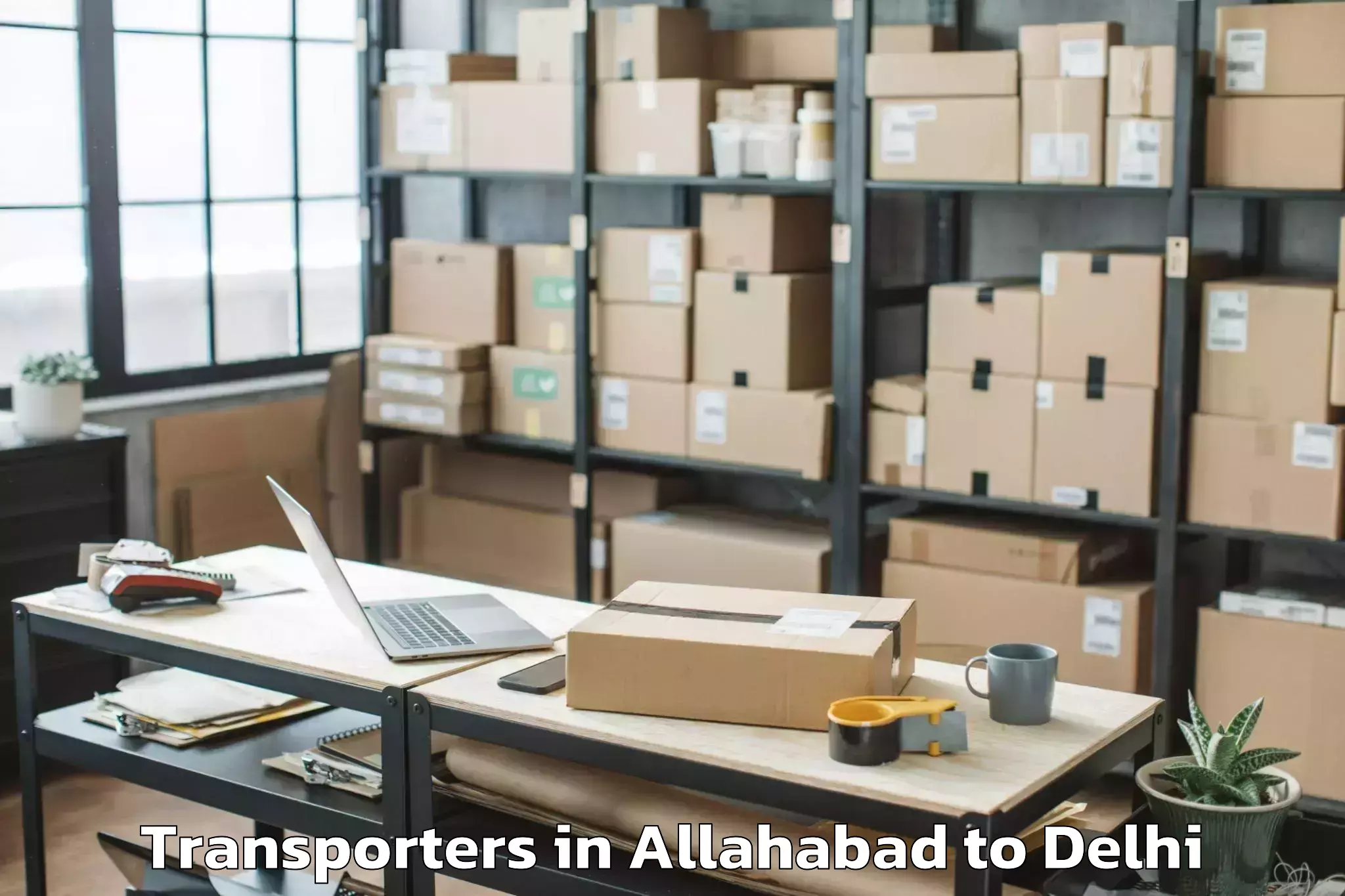 Allahabad to Naraina Industrial Estate Transporters Booking